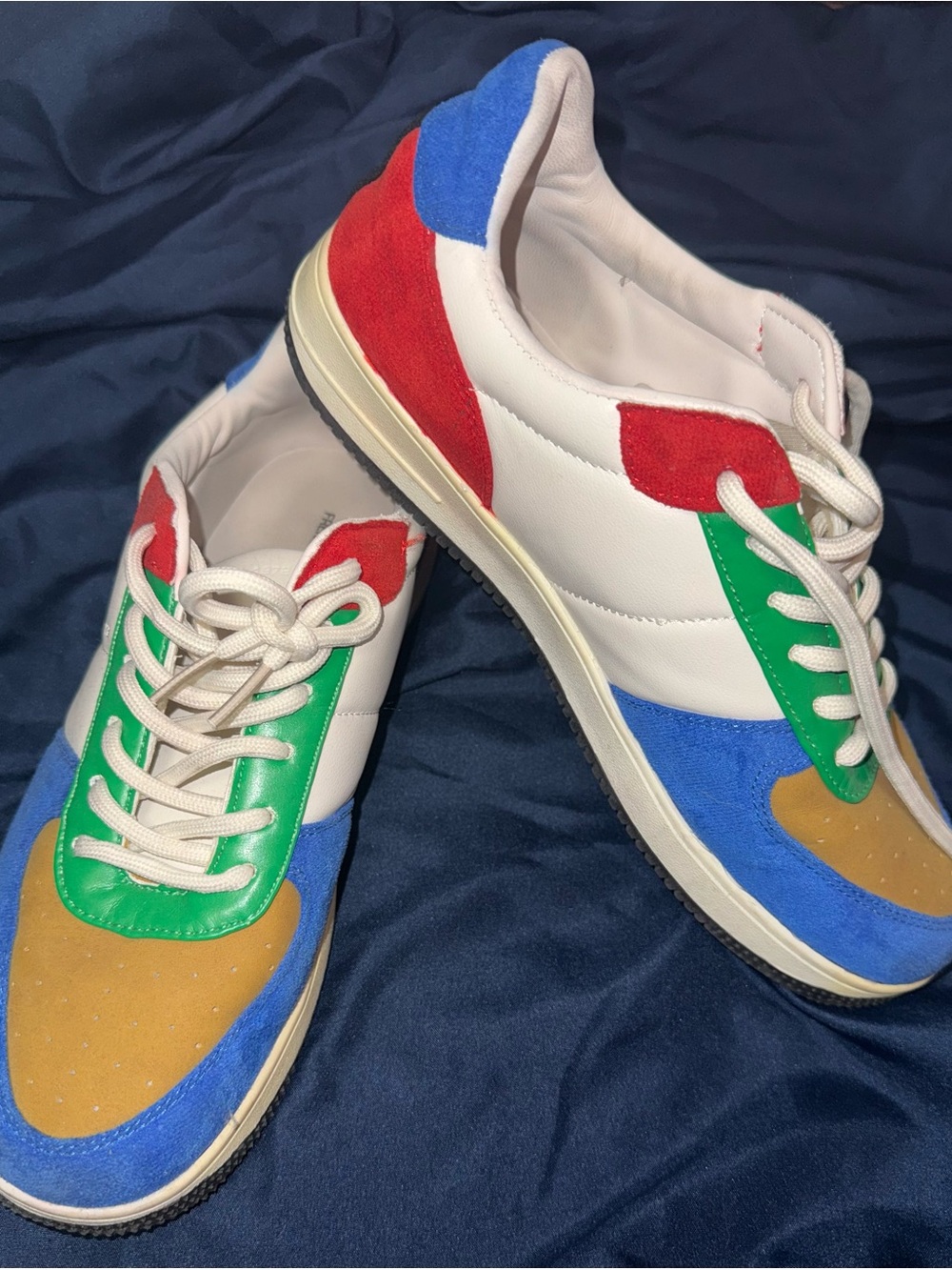 Women’s French Connection Multicolor Casual Leather & Suede Sneakers
